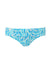 Brussels Blue Leaf Seamless Fold Over Bikini Bottom
