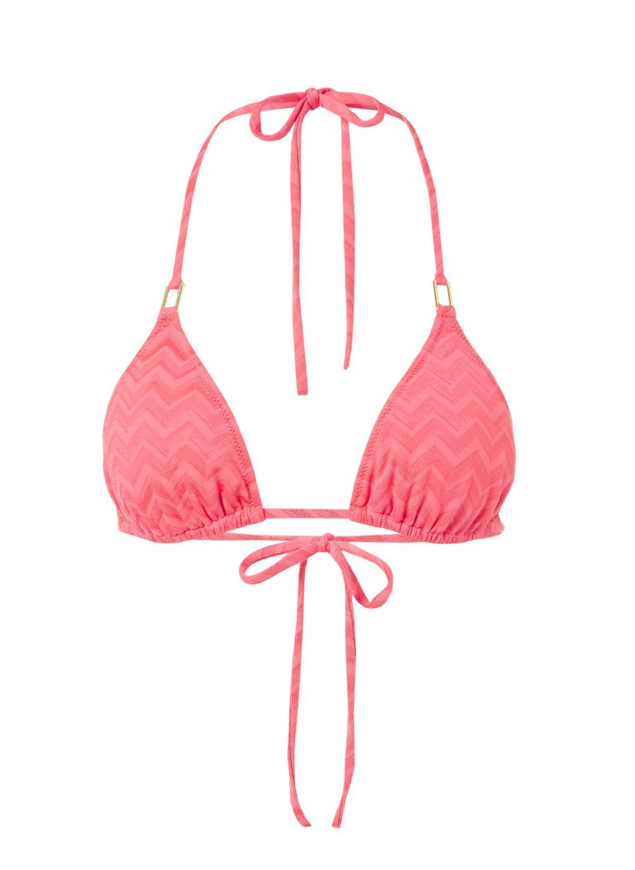 Cancun Coral Wave Classic Traingle Bikini Top