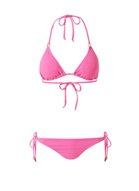 Cancun Flamingo Bikini Top