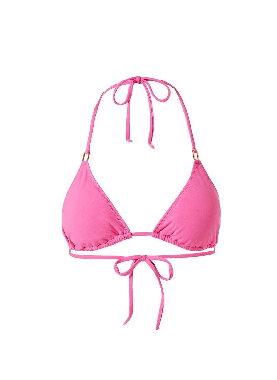 Cancun Flamingo Bikini Top Cutout 
