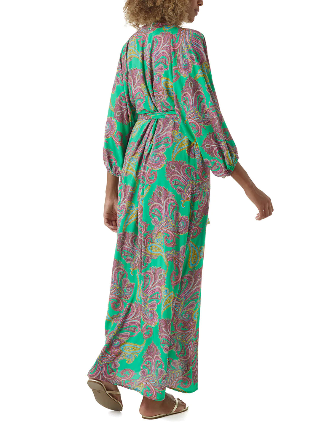 Cecilia Paisley Dress Model 2023 B  