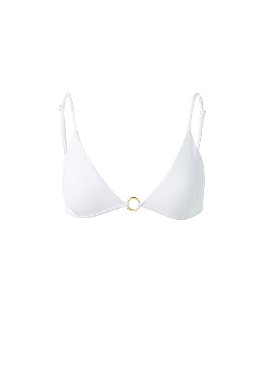 Greece White Bikini Top Cutout 2023  