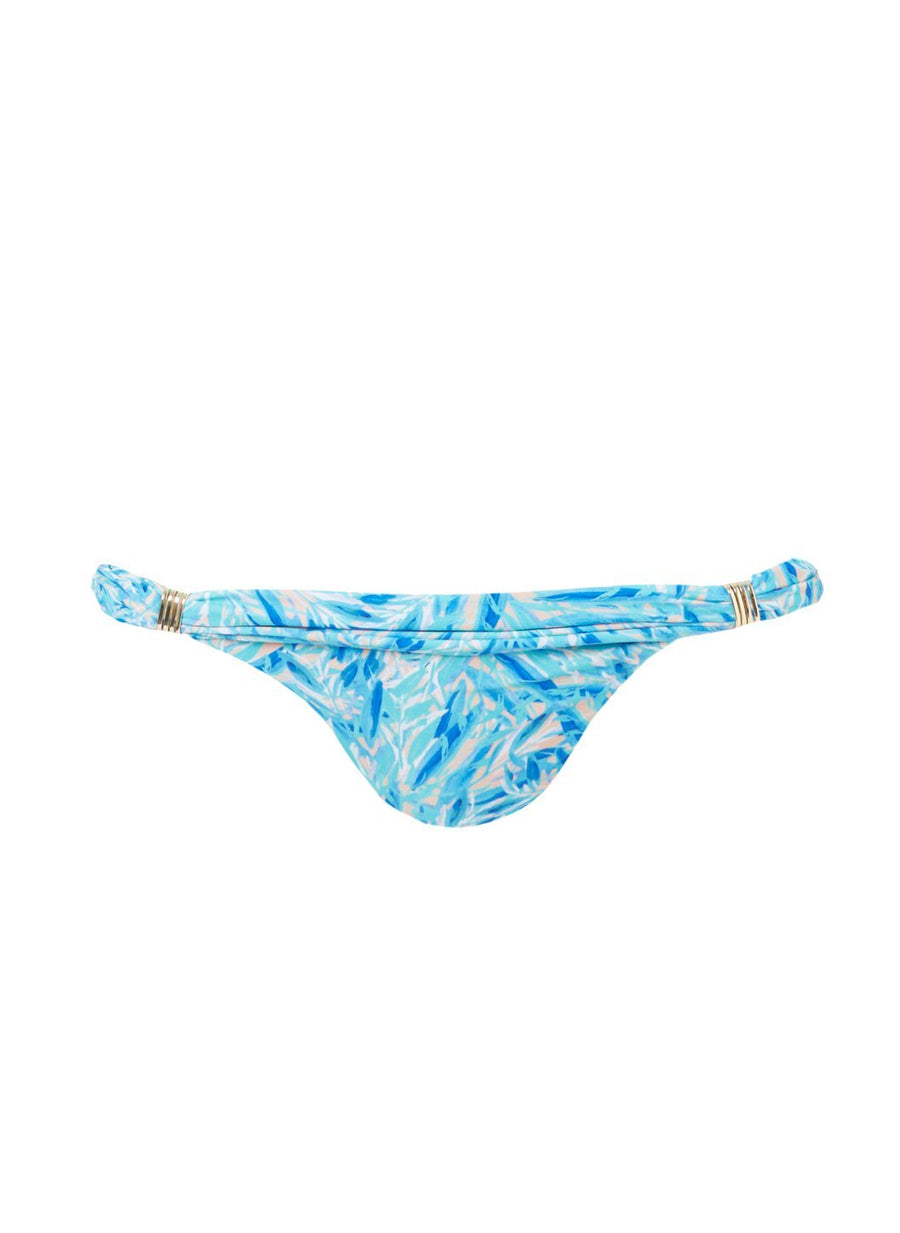 Grenada Blue Leaf Adjustable Halterneck Bikini Bottom