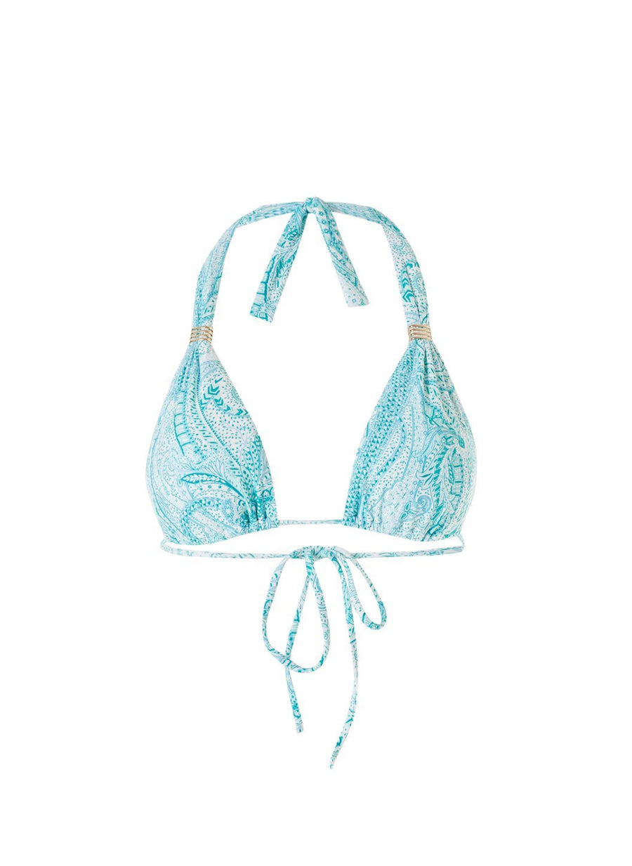 Grenada Paisley Adjustable Halterneck Bikini Top