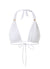 Grenada White Adjustable Halterneck Bikini Top