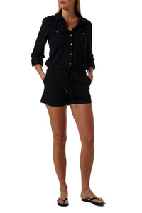 Honour Black Playsuit