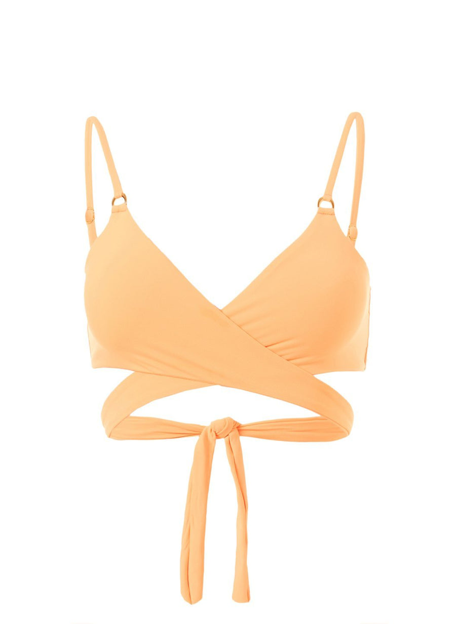 Indonesia Mango Over The Shoulder Wrap Bikini Top