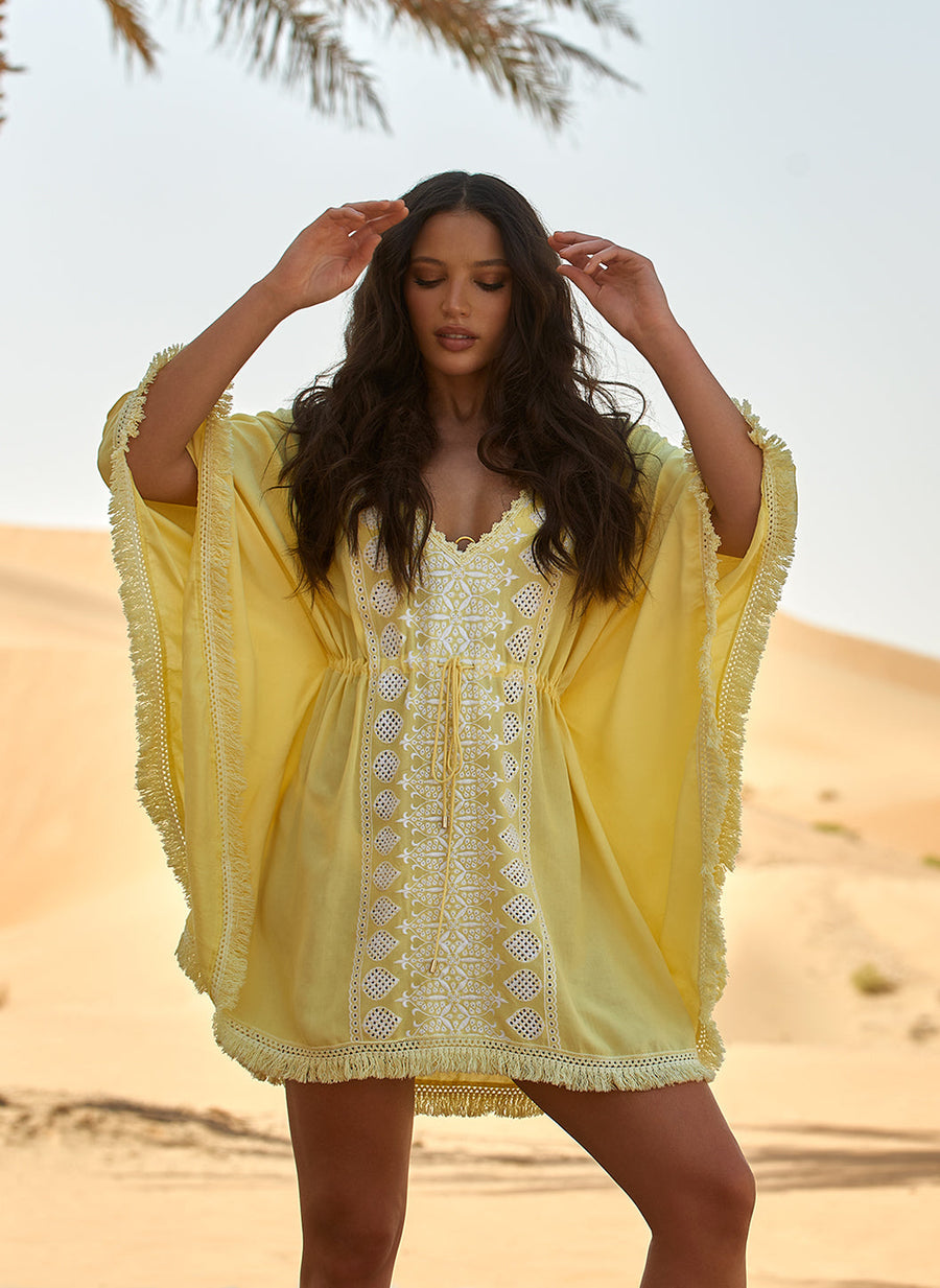 Isabelle_Yellow_White_Kaftan_Lifestyle