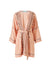 Kara Tan Brown Pink Kaftan Cutout