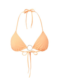 Miami Mango Triangle Ring Bikini Top