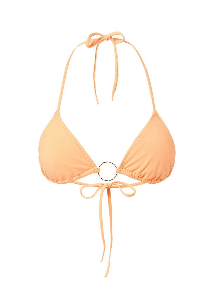 Miami Mango Triangle Ring Bikini Top
