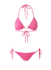 Miami Flamingo Bikini Top