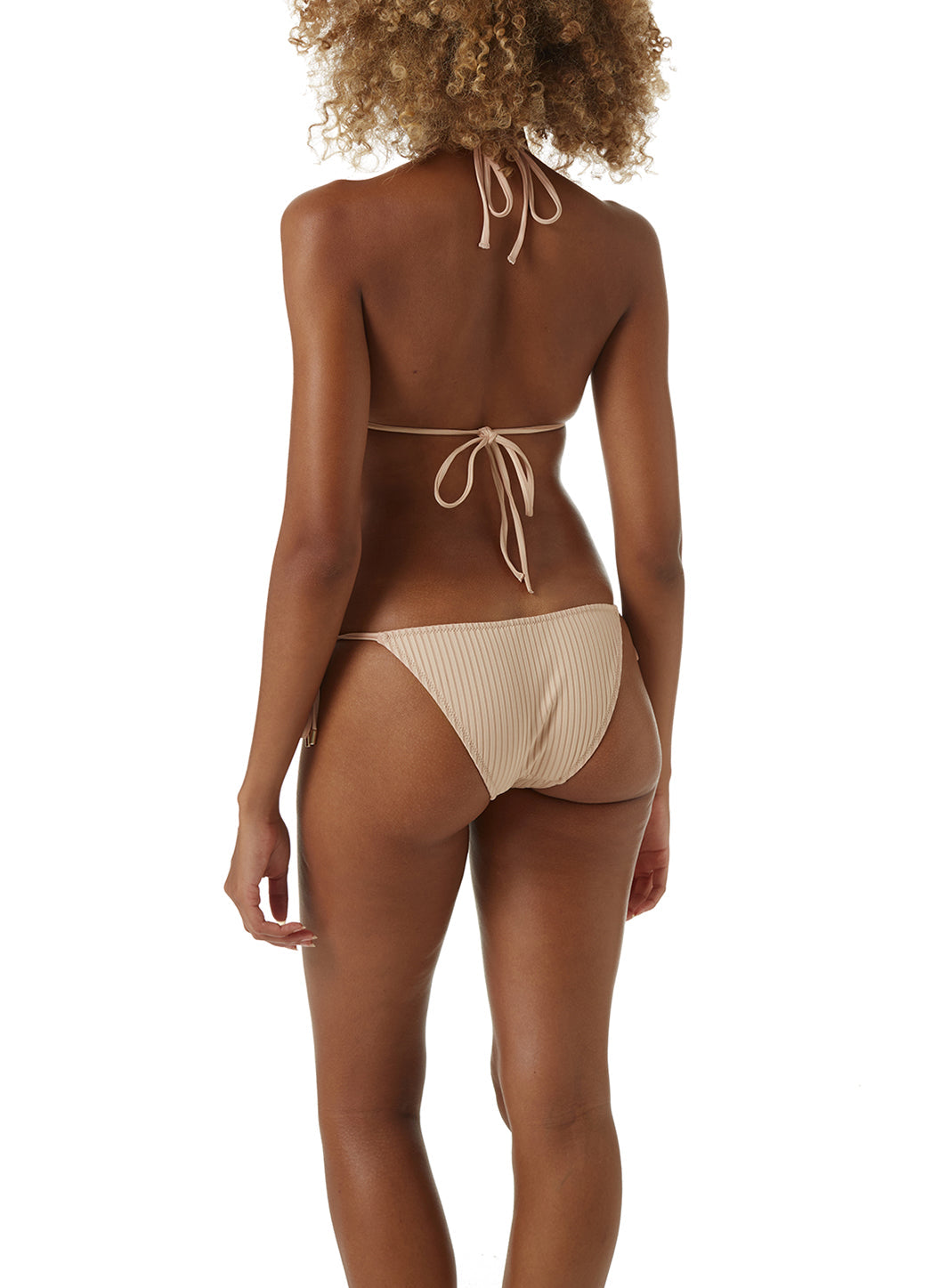Miami Tan Ribbed Bikini Model B