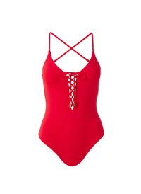 Nerano Red Swimsuit Cutout 2023   