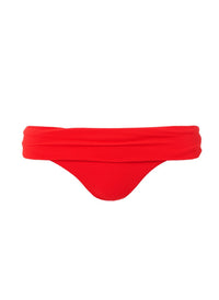Provence Red Seamless Fold Over Bikini Bottom