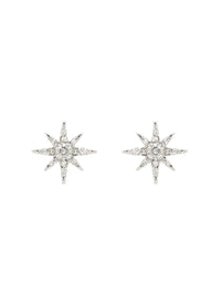 Silver Swarovski Star Earrings