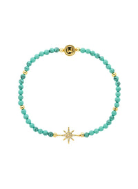 Turquoise Gold Star Bracelet