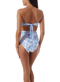 ancona blue tropical high waisted bandeau bikini model_B