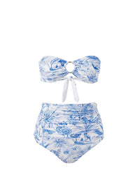 ancona-blue-tropical-high-waisted-bandeau-bikini