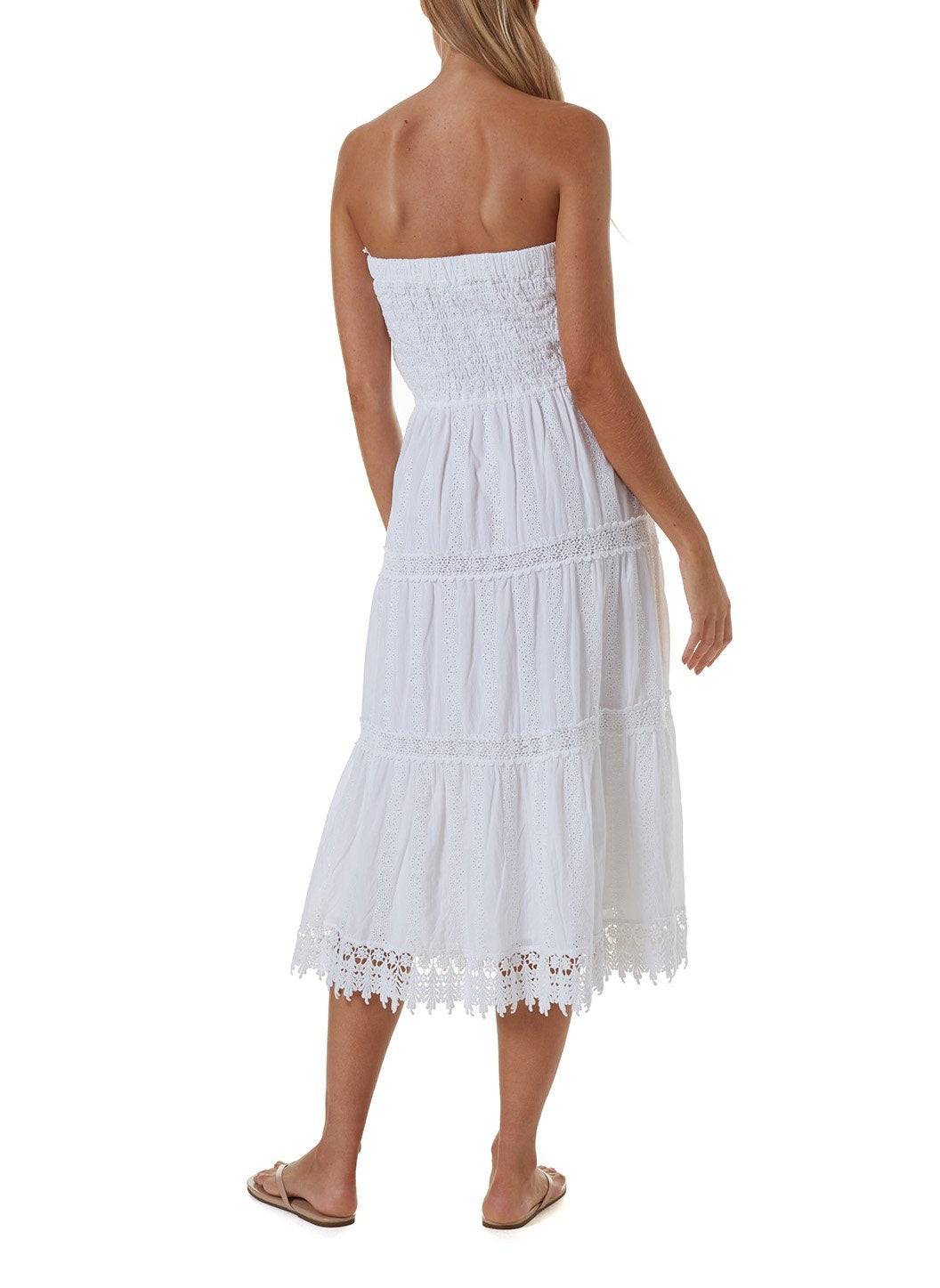 avalon white long dress 