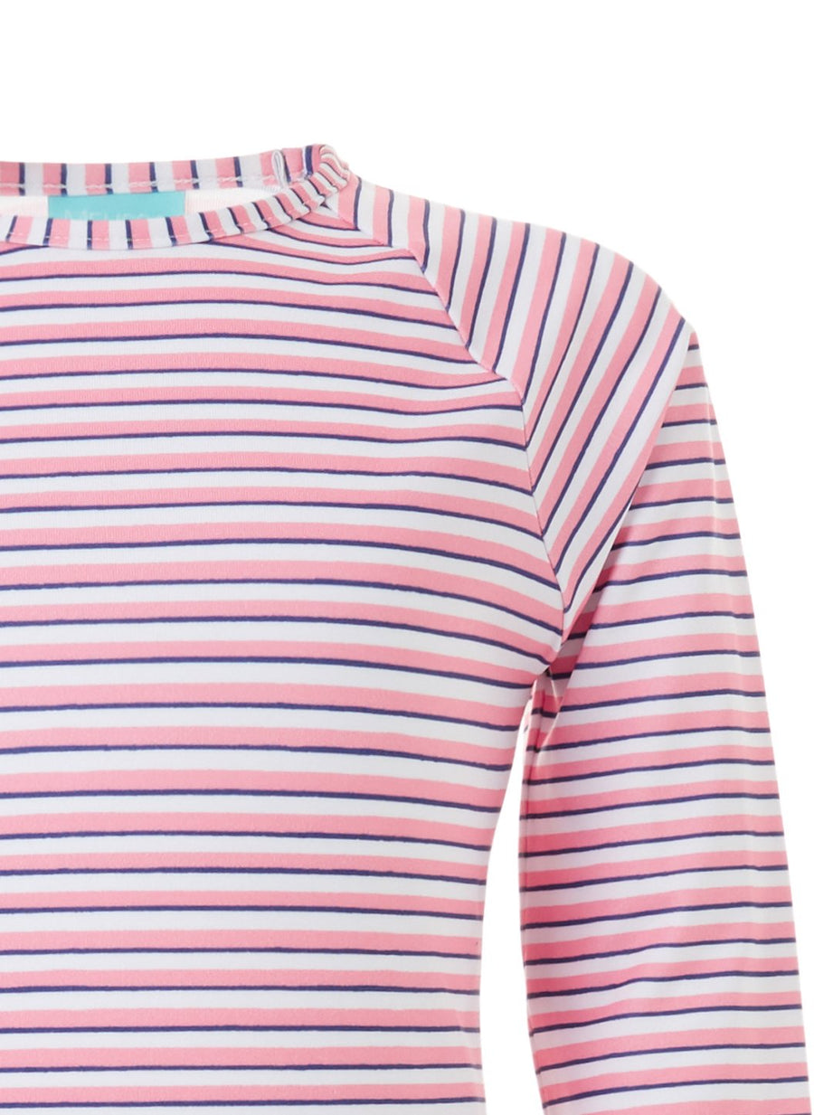 Baby Dakota Pink Stripe Rash Vest