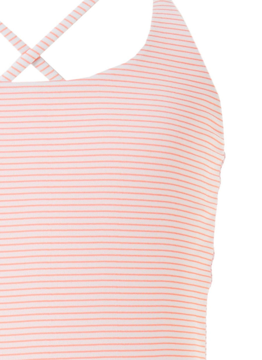 Baby Vicky Mango Stripe/Mango Cross Back Onepiece Swimsuit