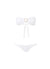 barcelona white bandeau triangletrim bikini 2019