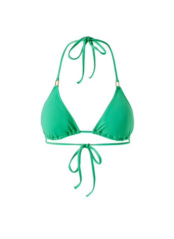Melissa Odabash Exclusive Cancun Green Classic Triangle Bikini Top ...