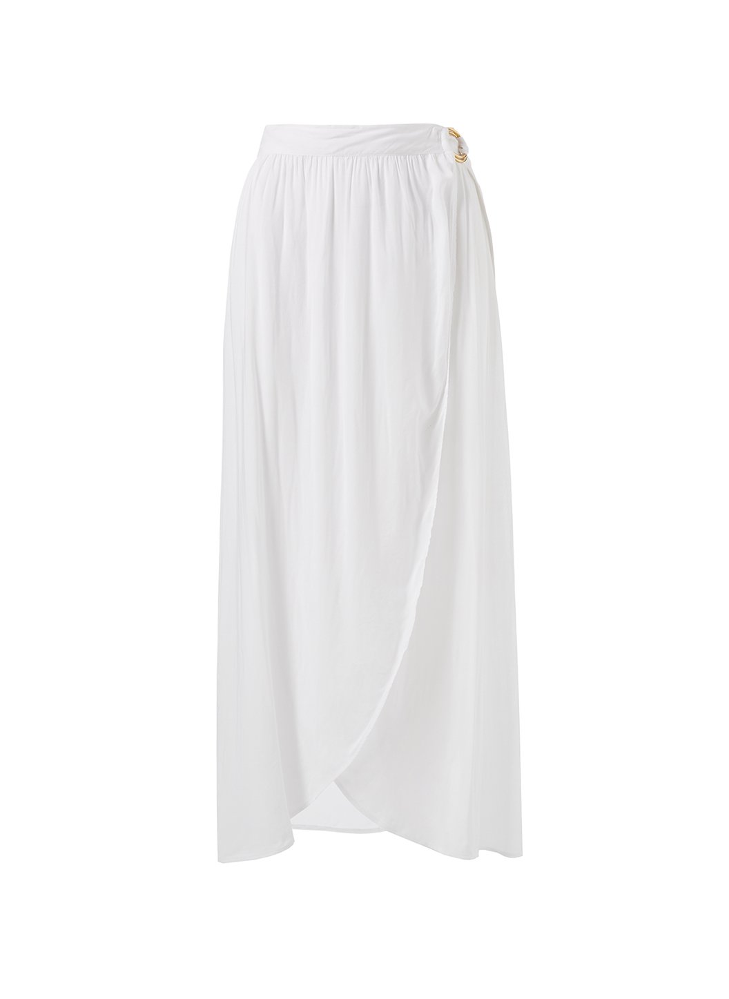 devlin white wrap skirt Cutout