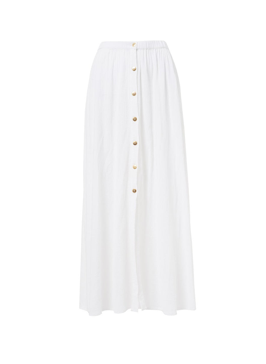 dru white button down maxi skirt 2019