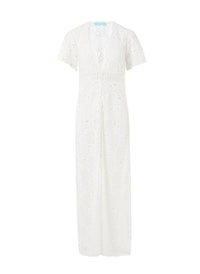 gabrielle cream embroidered lace maxi button down coverup 2019 2