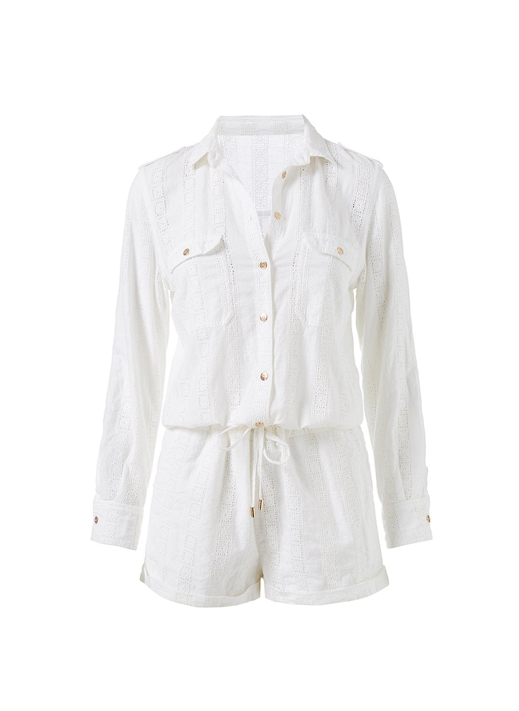 honour white utility playsuit