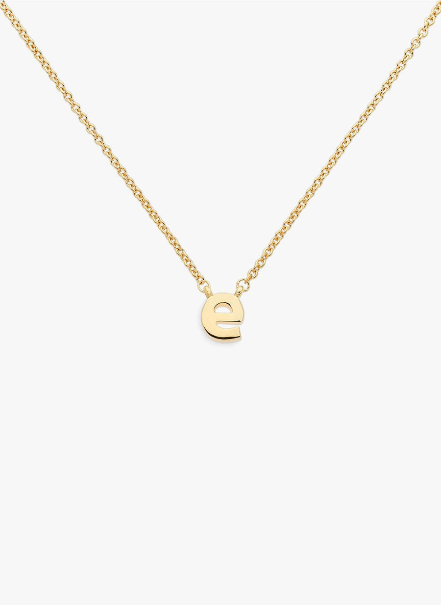 letter _e_ pendant necklace