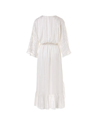 Look 9 Flare Sleeve Midi Dress Pearl