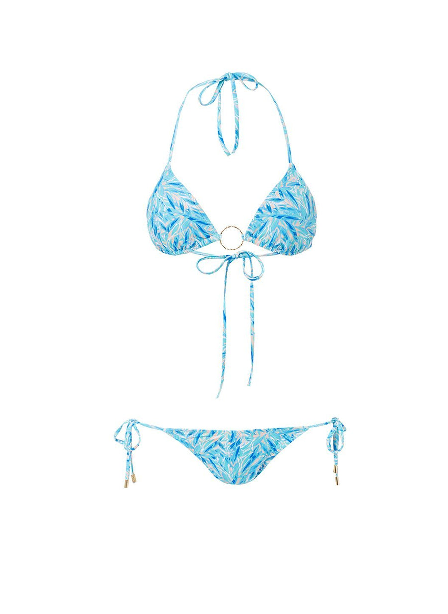miami blue leaf triangle ring bikini 2019