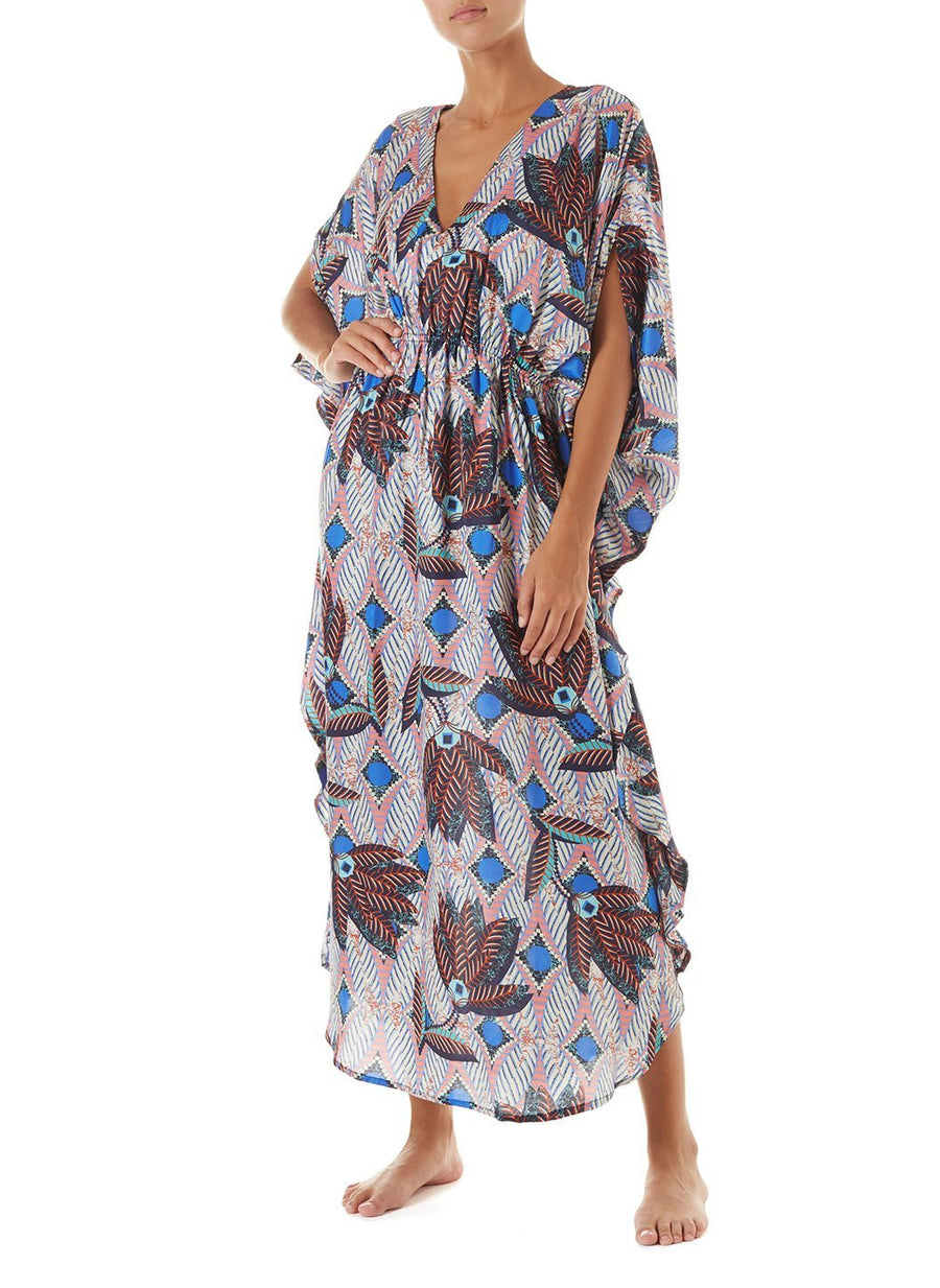 nicola boho vneck floor length dress 2019 F