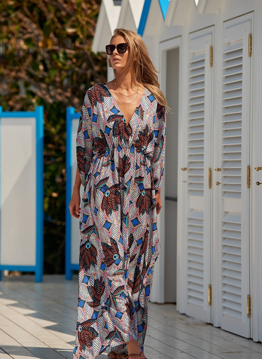 nicola boho vneck floor length dress lifestyle 2019