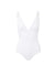 panarea white classic overtheshoulder ruched onepiece swimsuit 2019