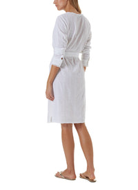 patty white long kaftan 