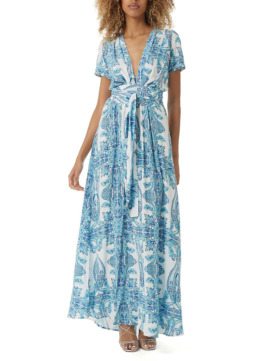 petunia ornate print maxi dress front
