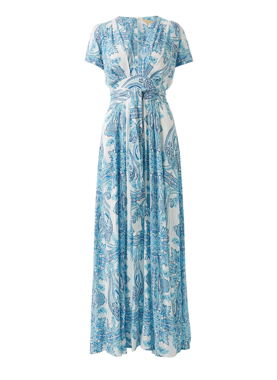 petunia ornate print maxi dress