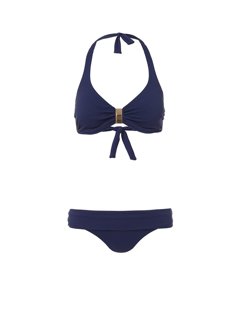 provence navy pique halterneck supportive bikini 2019