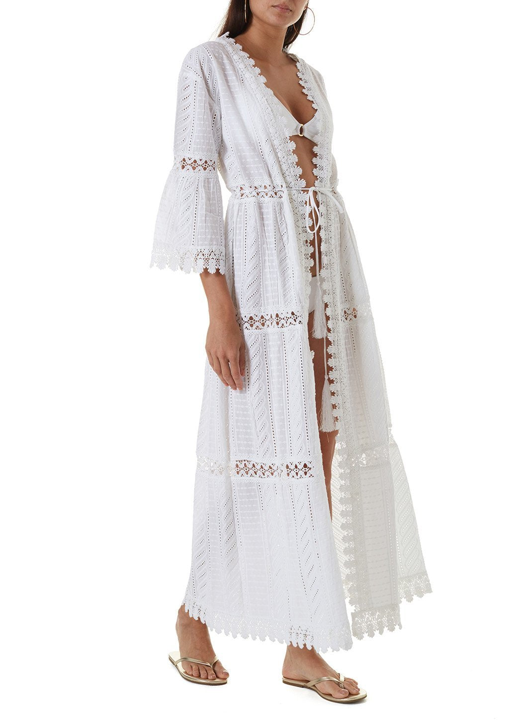 robbi white long kaftan 