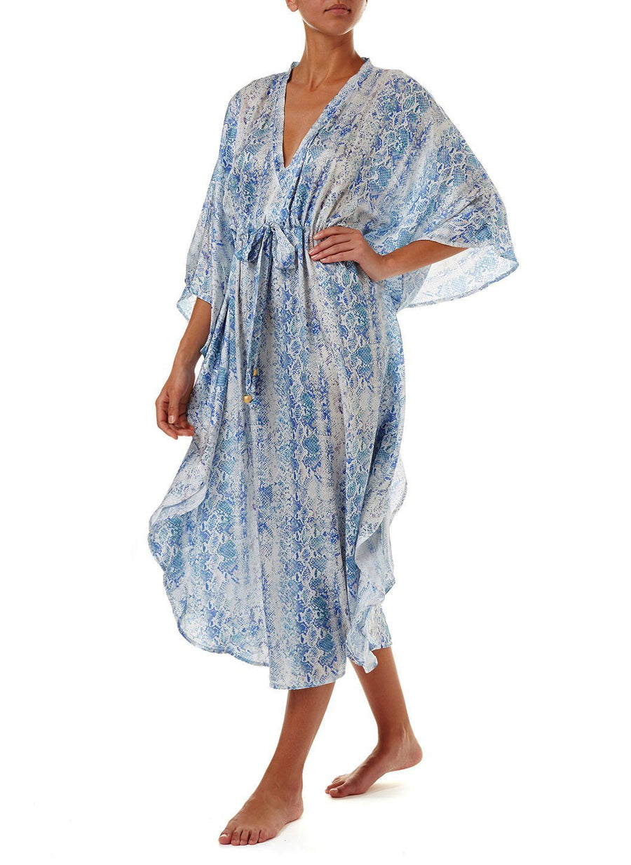 robin serpente vneck midi kaftan 2019 F