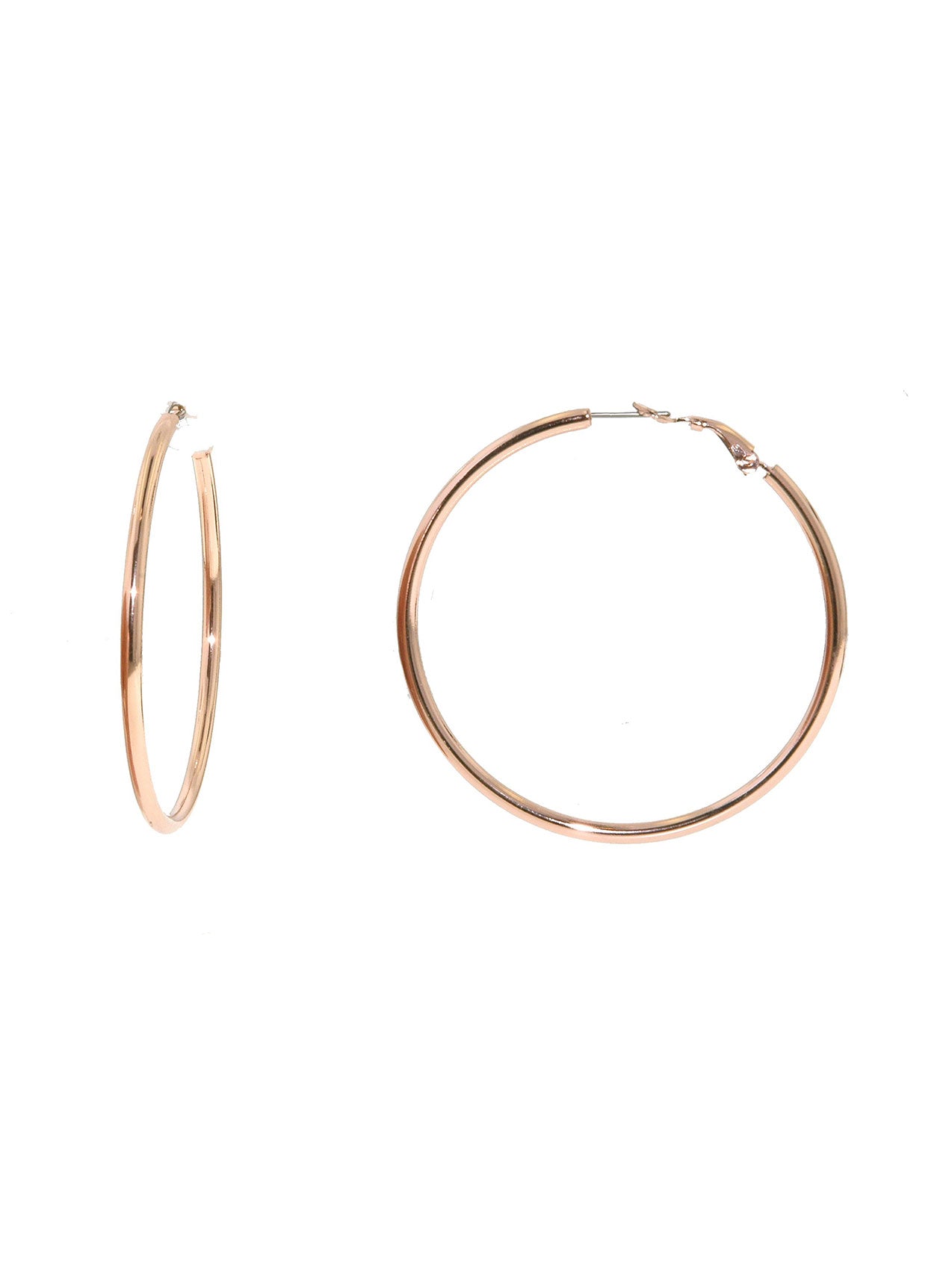 Rose Gold Medium Hoop Earrings