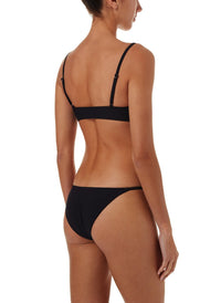 sttropez black ribbed overtheshoulder popper crop bikini 2019 B