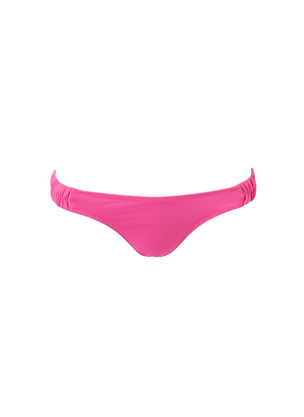 trieste-hot-pink-ruched-bandeau-bikini-bottom